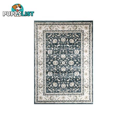 Oregon Prague Beige Blue Border Rug - Unbranded - 787976603847