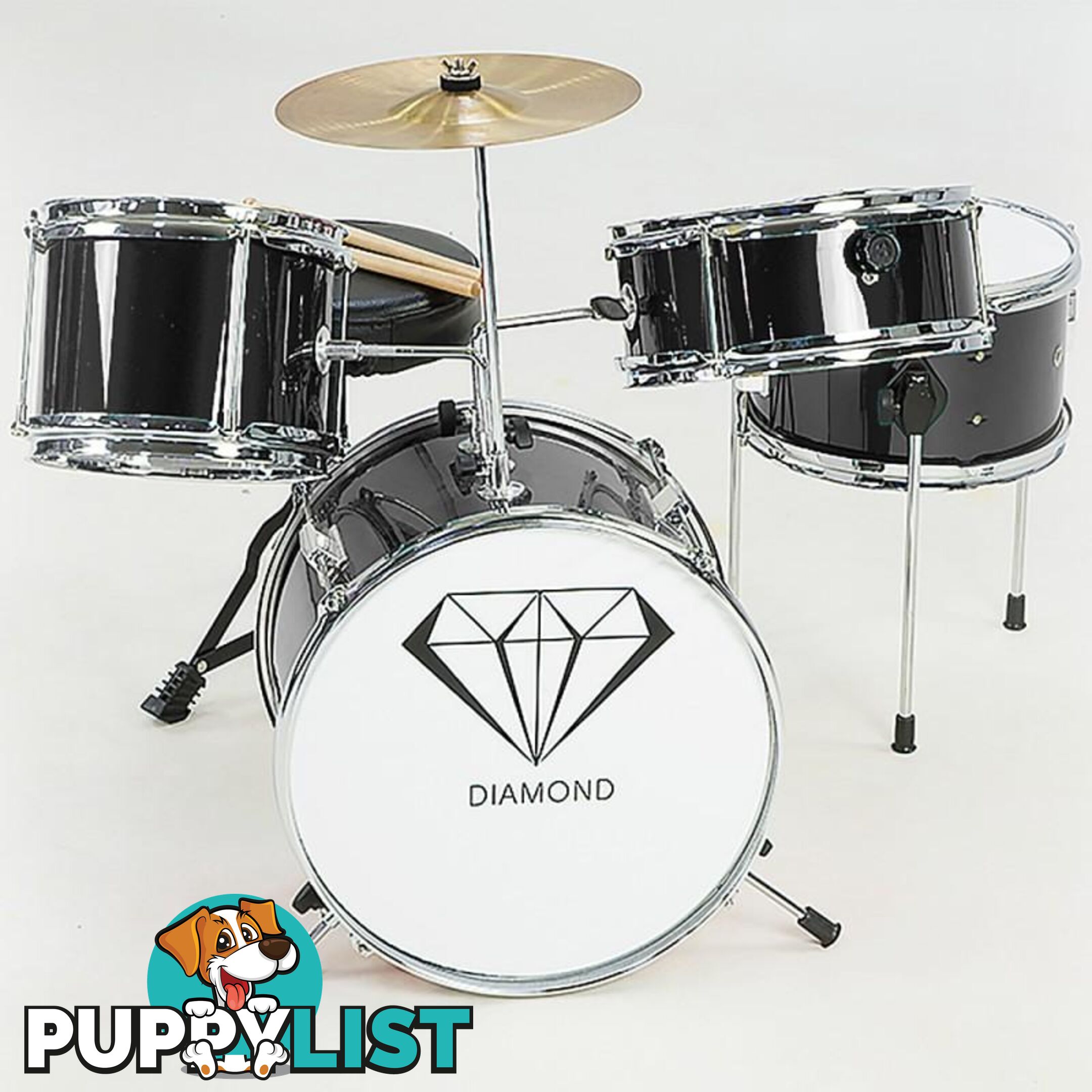 Kids 4 Piece Drum Kit - Unbranded - 129194839118