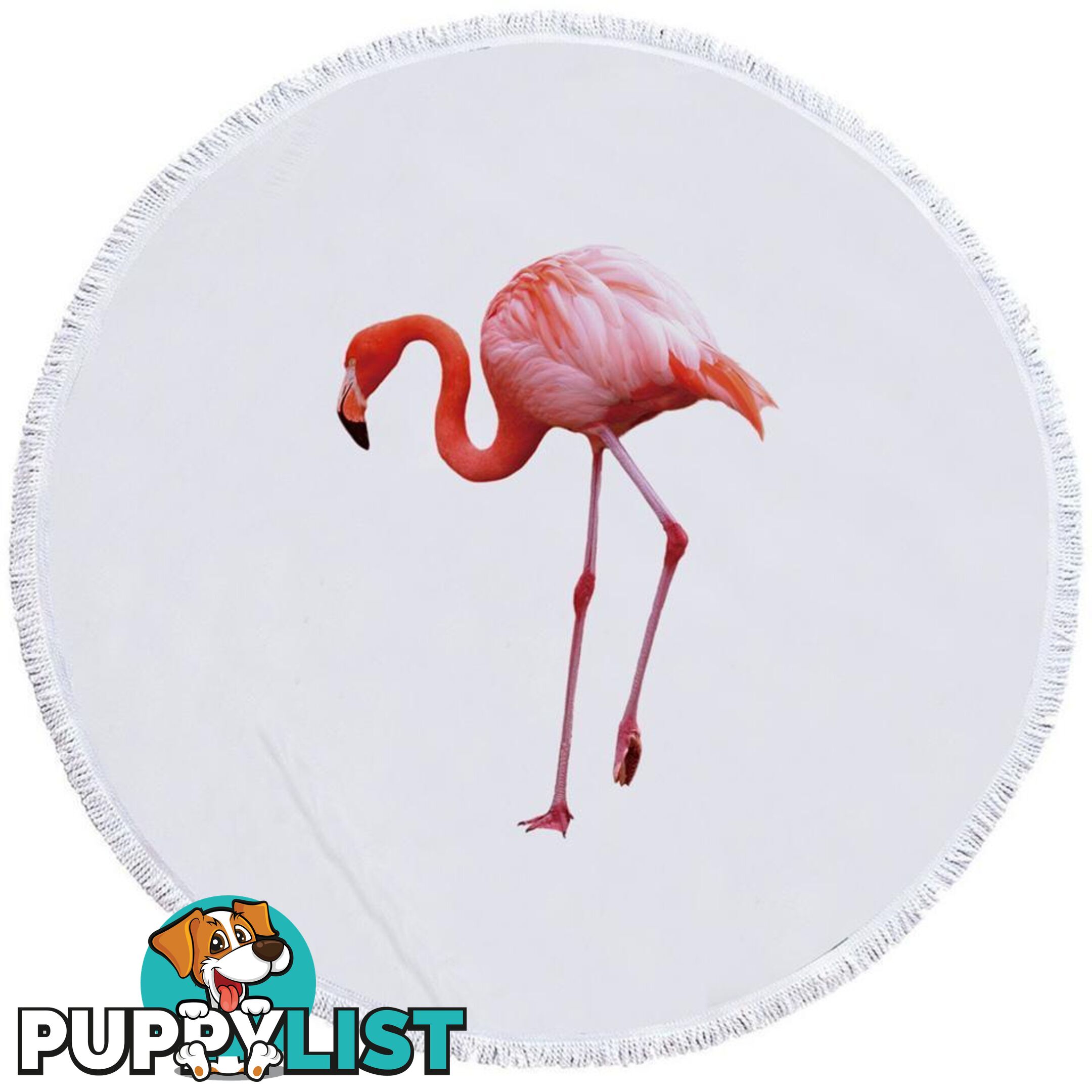 Single Flamingo Beach Towel - Towel - 7427046327206