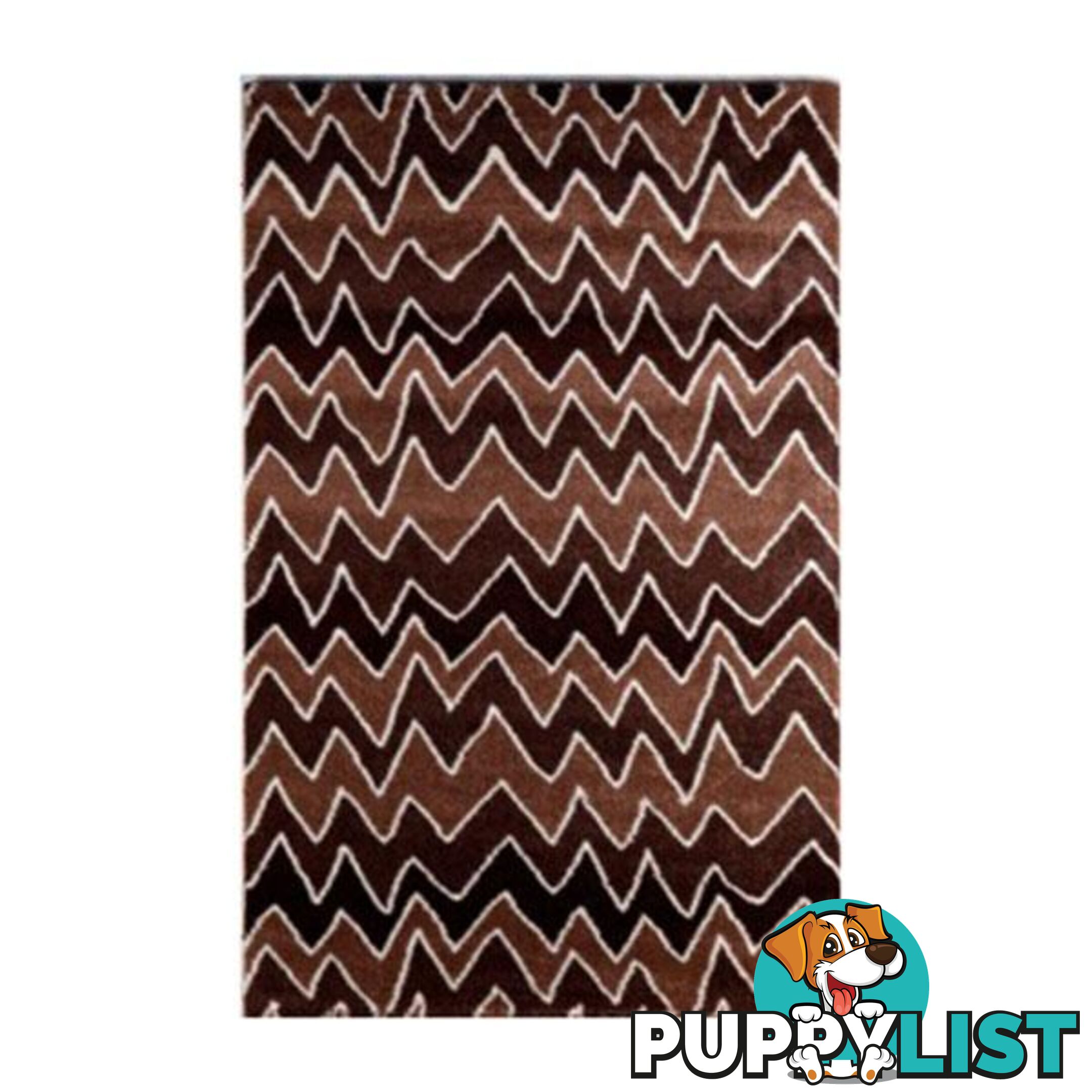 Paradox Wave Brown Rug - Unbranded - 9476062069216