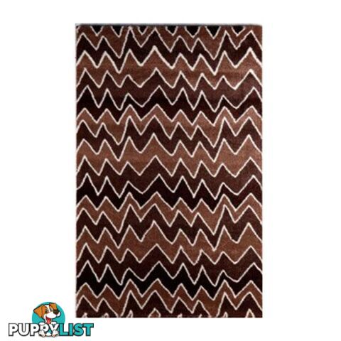 Paradox Wave Brown Rug - Unbranded - 9476062069216