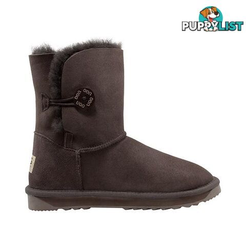 Comfort Me Australian Made Mid Bailey Button Ugg Boot Chocolate - Comfort Me - 822427523777