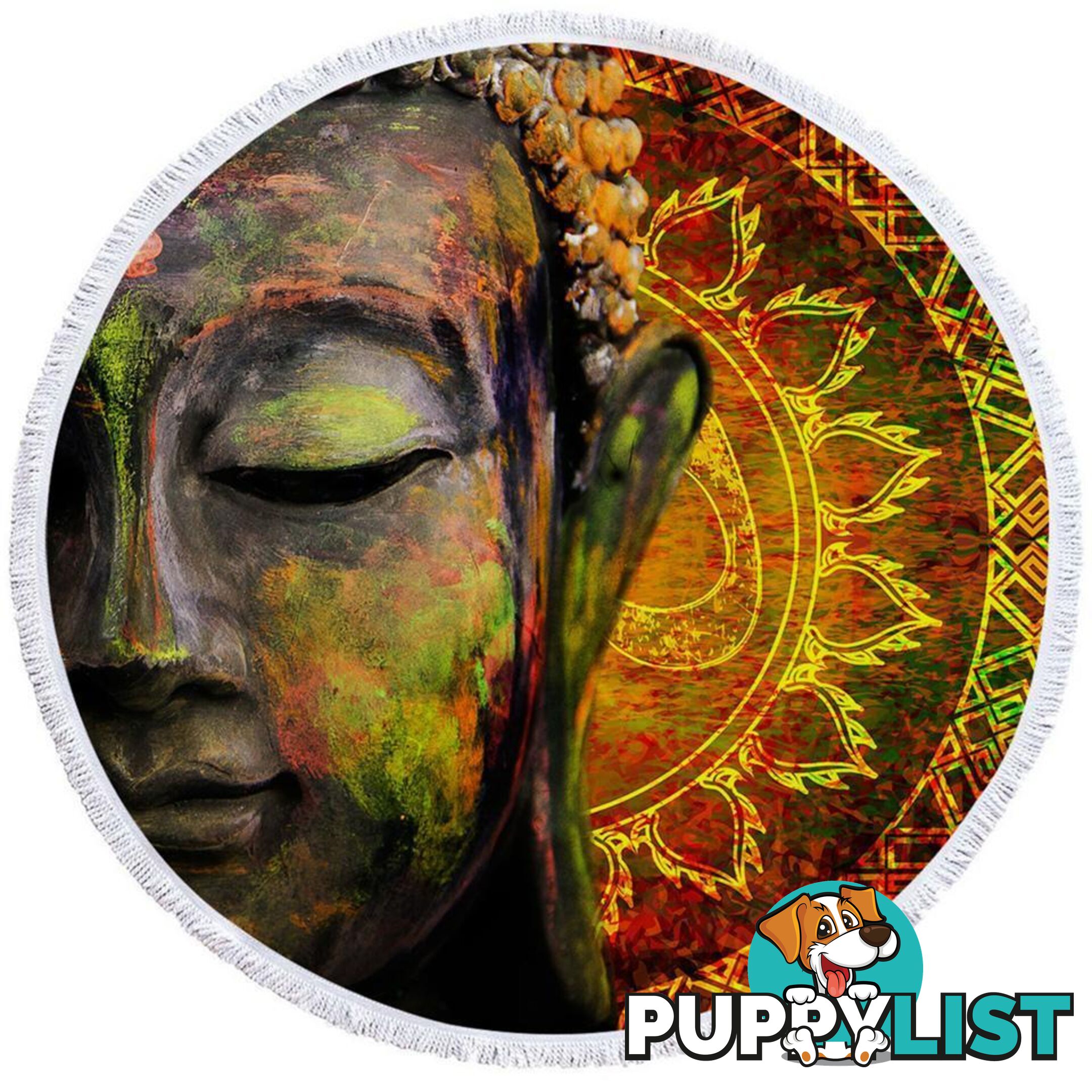 Art Painting Buddha Beach Towel - Towel - 7427046317863