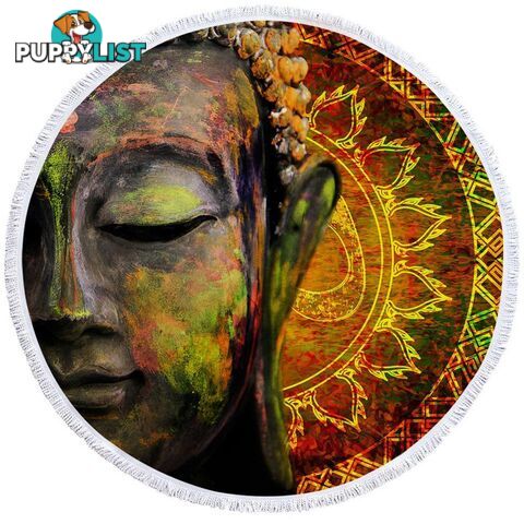 Art Painting Buddha Beach Towel - Towel - 7427046317863