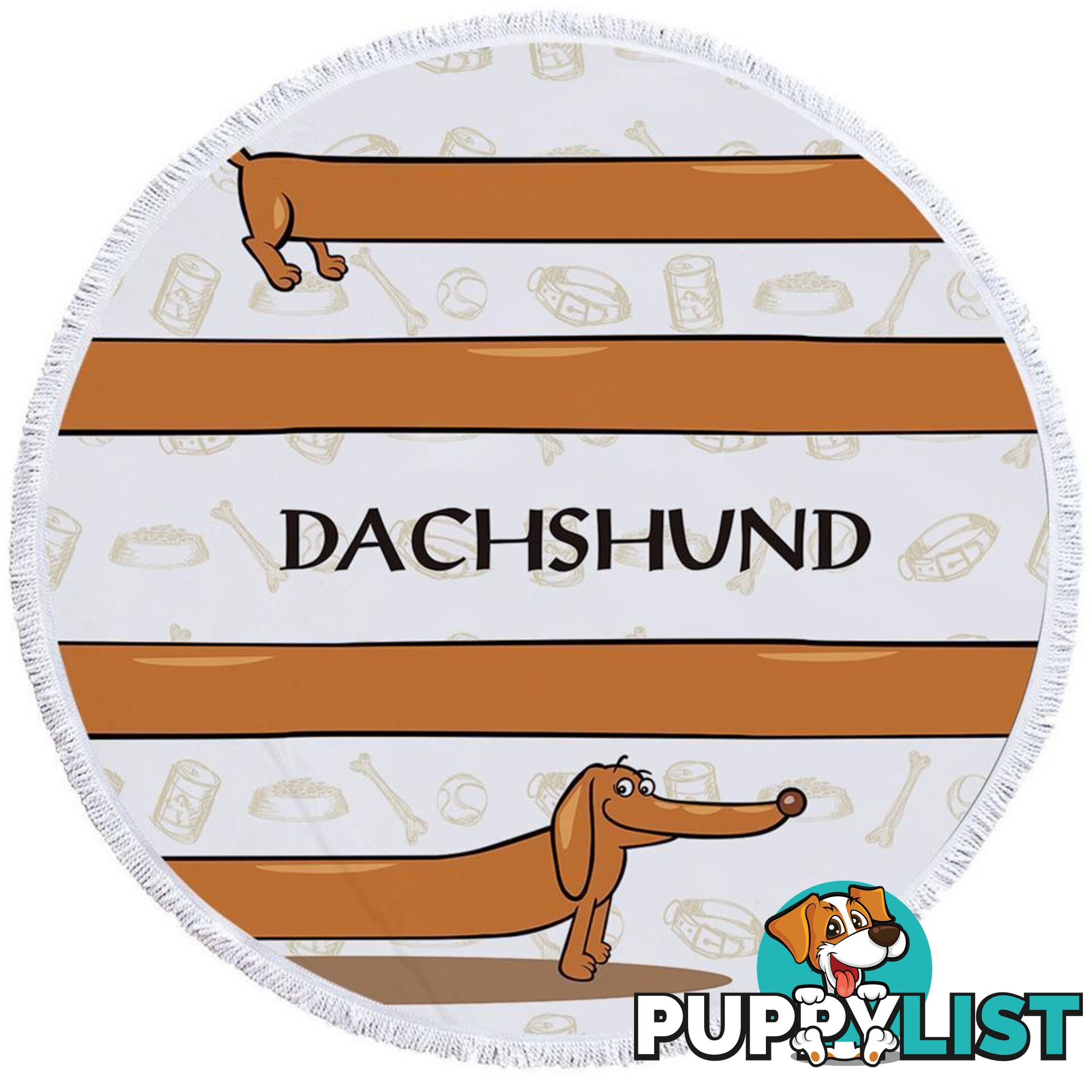 Dachshund Beach Towel - Towel - 7427046324229