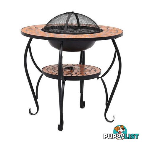 Mosaic Fire Pit Table 68 Cm Ceramic - Unbranded - 8719883733760