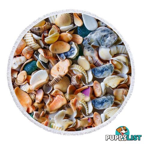 Seashells Beach Towel - Towel - 7427046344050