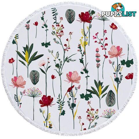 Modest Flower Garden Beach Towel - Towel - 7427046339964