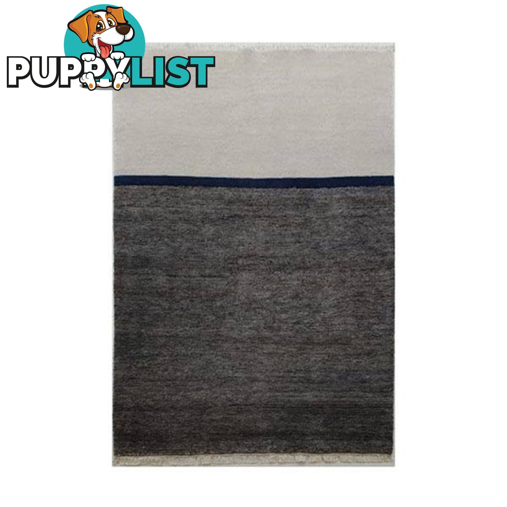 Phoenix Grey Azure Wool Cut Pile Rug - Unbranded - 7427005876196