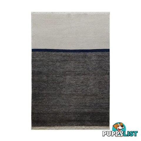 Phoenix Grey Azure Wool Cut Pile Rug - Unbranded - 7427005876196