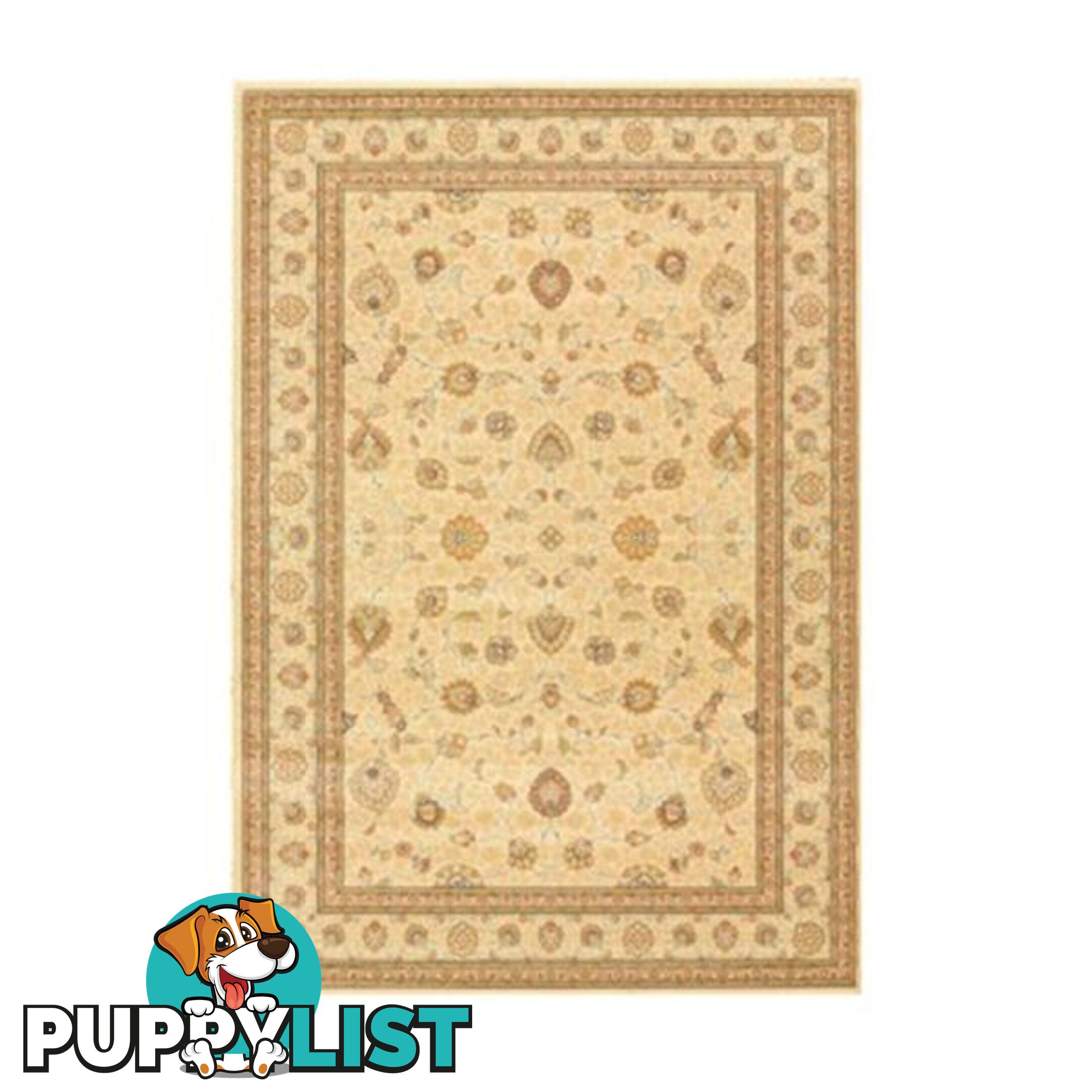 Ivory Polypropylene Pile Rug - Unbranded - 7427046178464