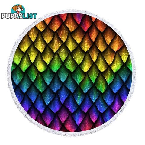 Rainbow Dragon Skin Beach Towel - Towel - 7427046334327