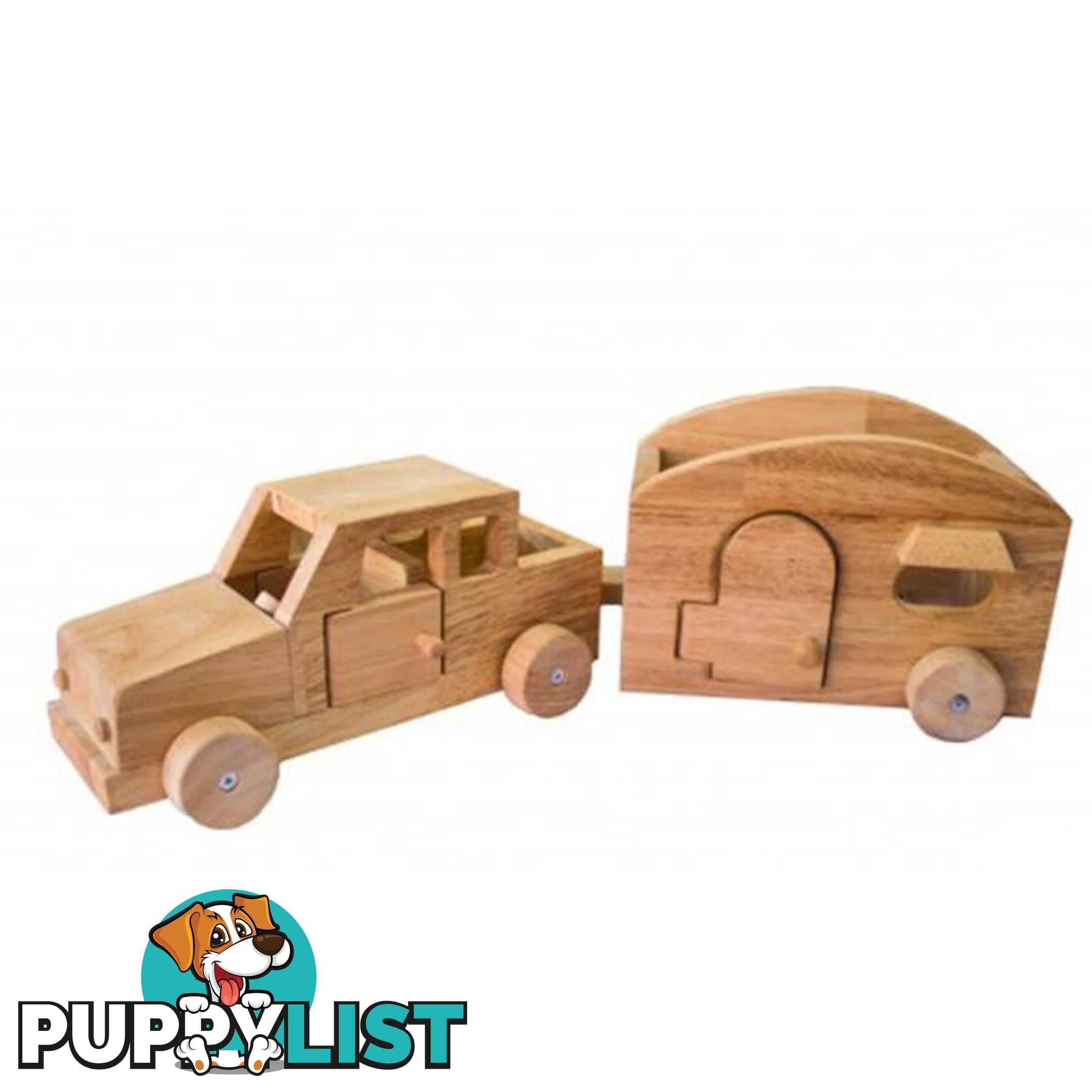 Wooden Camper Van - Qtoys - 8936074261967