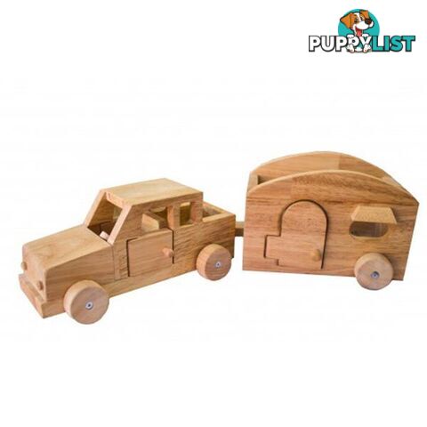 Wooden Camper Van - Qtoys - 8936074261967