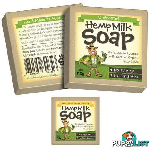 Hemp Milk Soap Bar Organic Certified - Hemp - 4344744425290