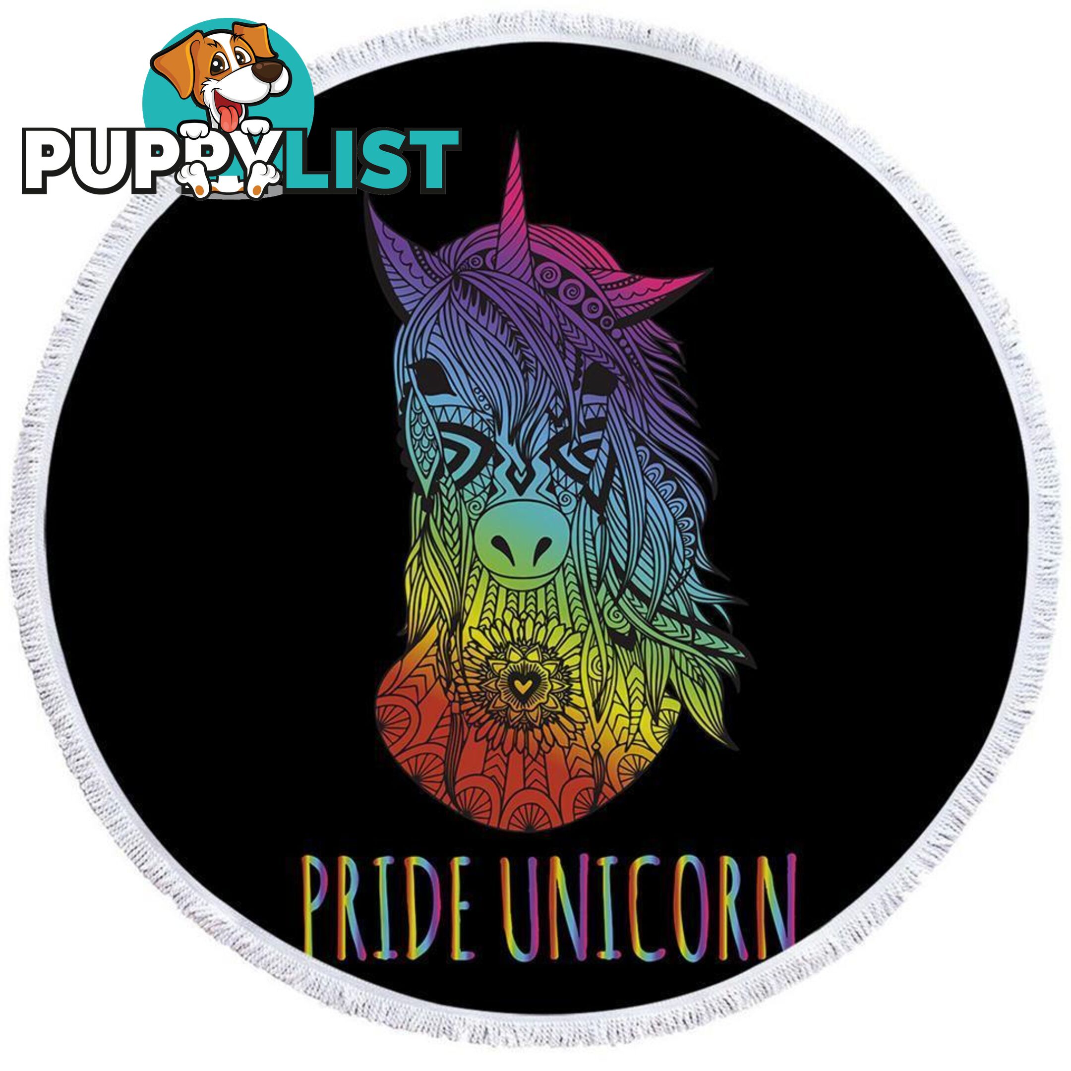 Pride Unicorn Beach Towel - Towel - 7427046308854