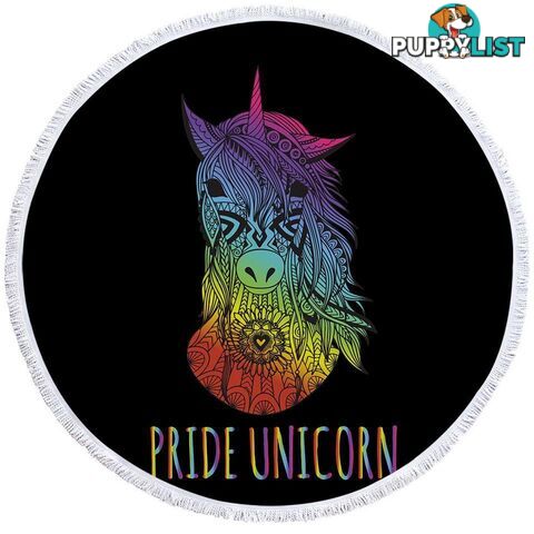 Pride Unicorn Beach Towel - Towel - 7427046308854