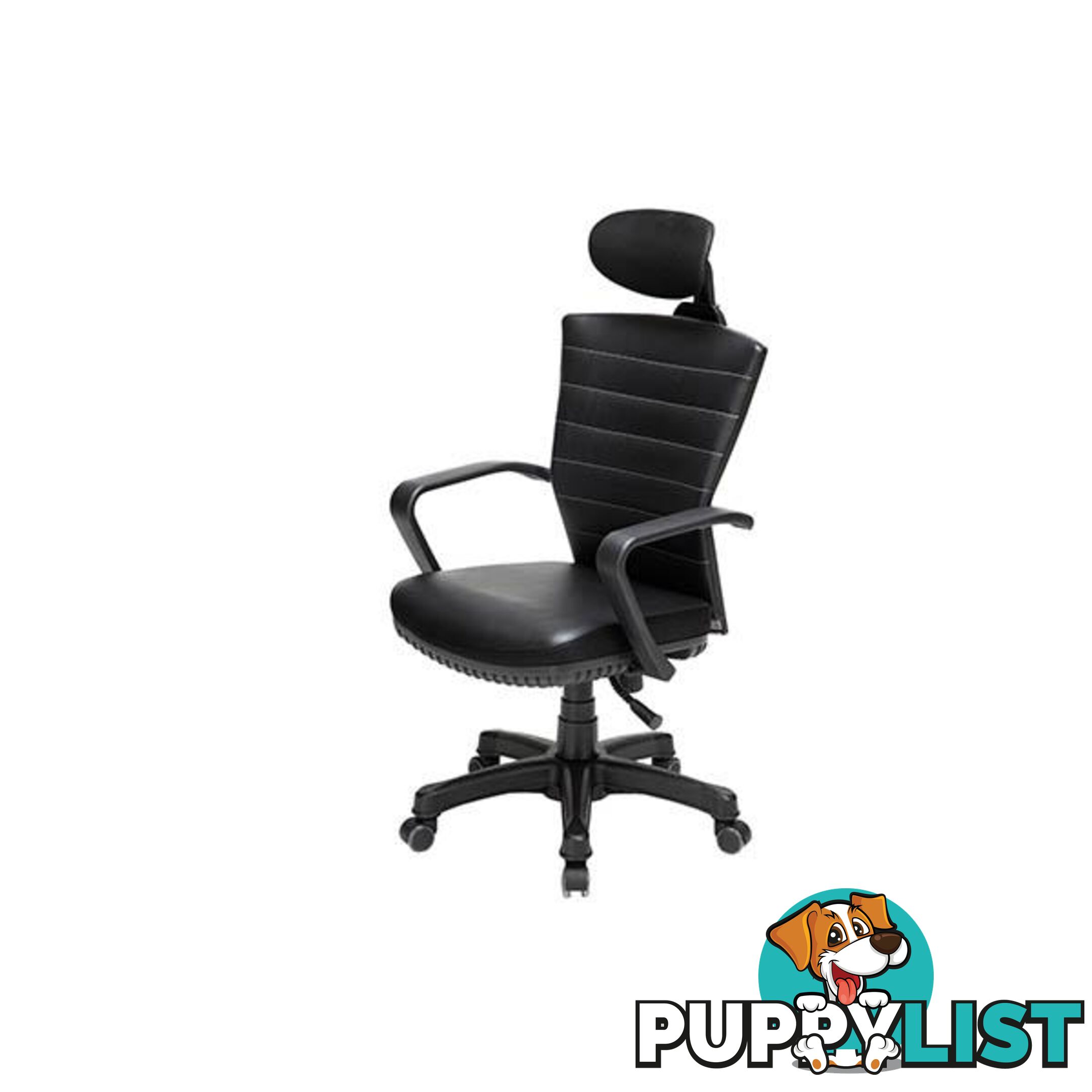 Black Korean Office Chair Cozy - Office Chair - 7427046225854