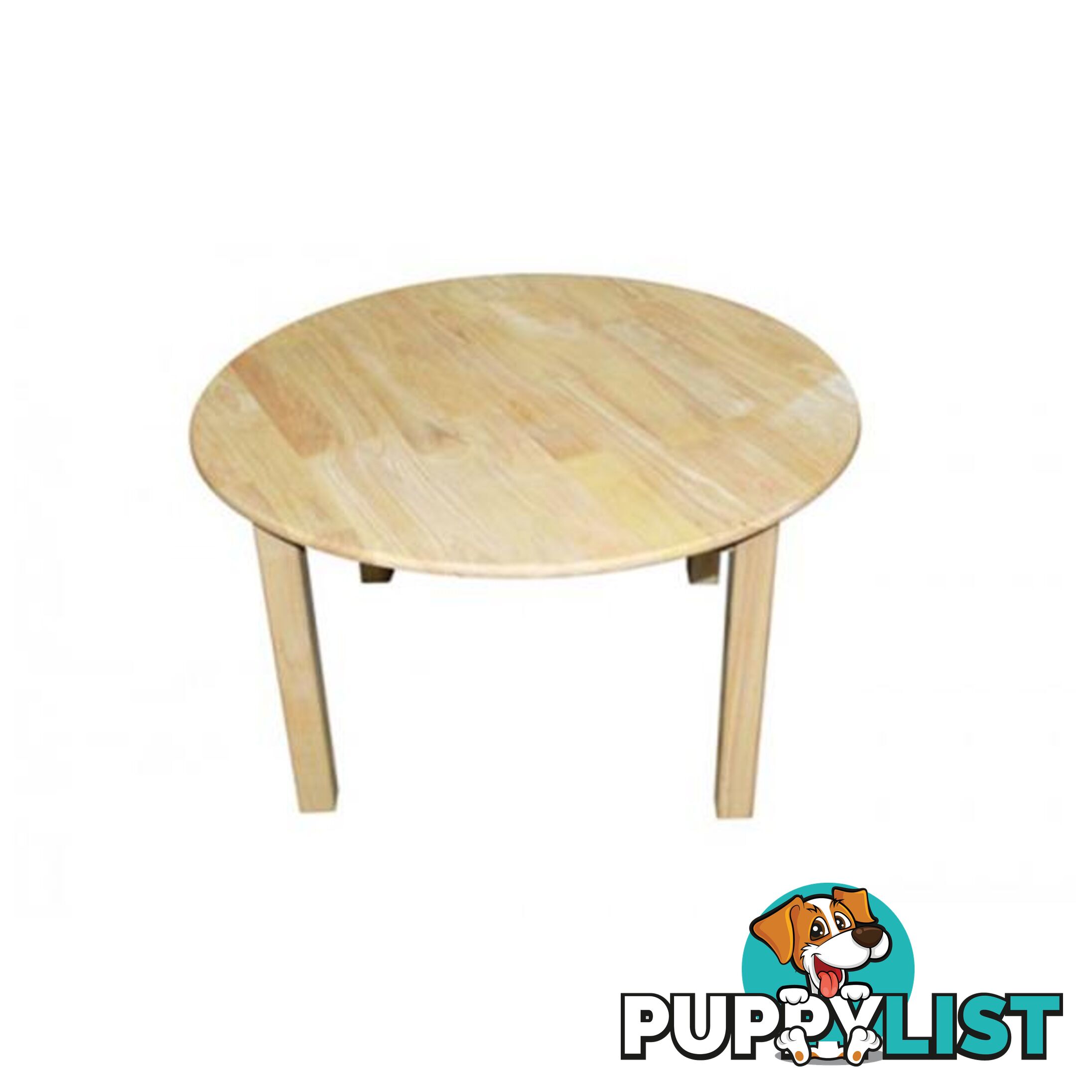 Round Table 75cm - Rubberwood - Qtoys - 8936074261288