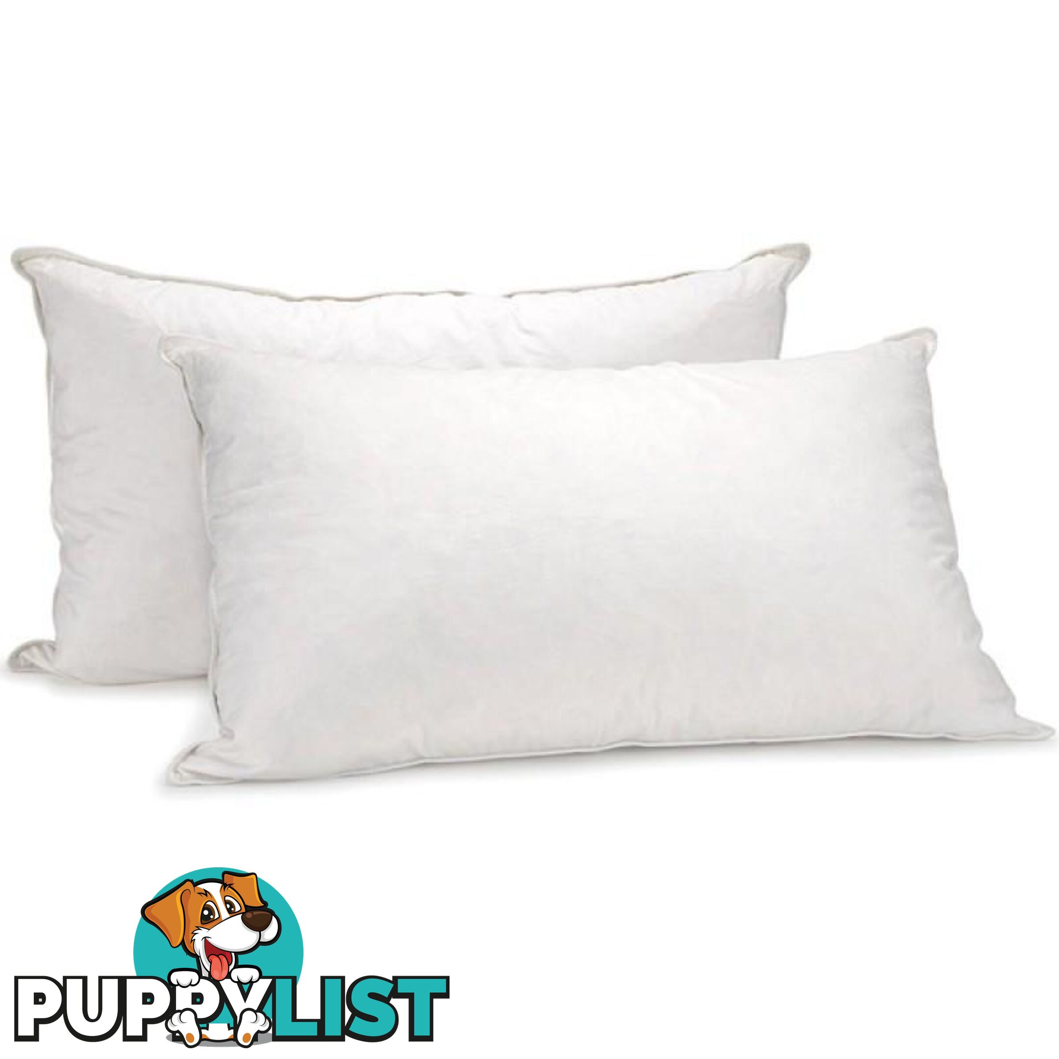 Duck Feather Down Pillows Set - Unbranded - 4631572393274