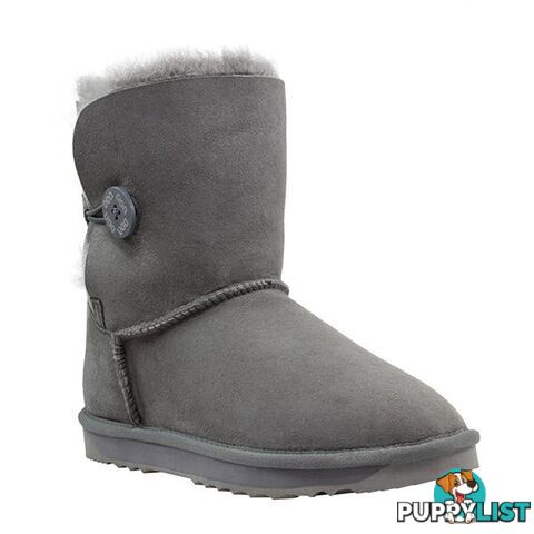 Comfort Me Australian Made Mini Bailey Button Ugg Boot Grey - Comfort Me - 822427521360