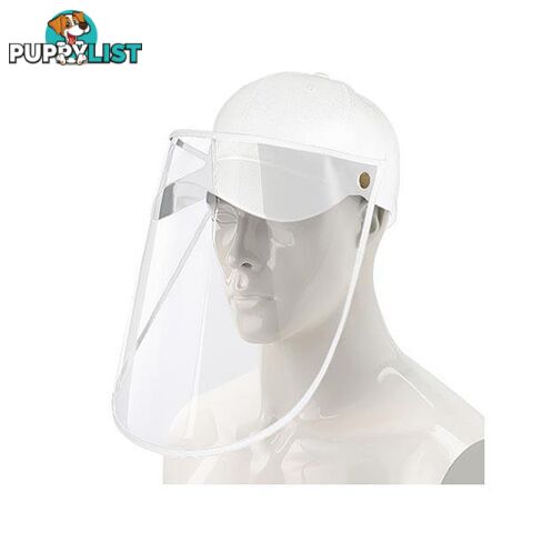 Outdoor Hat Anti Fog Dust Saliva Cap Face Shield Cover Adult White - Unbranded - 9476062095543