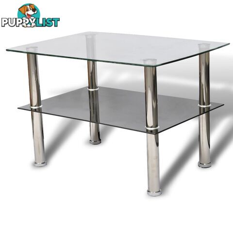 Glass Coffee Table 2 Tiers - Unbranded - 4326500429216