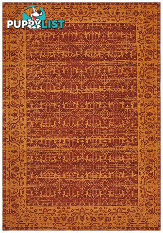 Magnolia Border Paprika Rug - Unbranded - 9375321879880