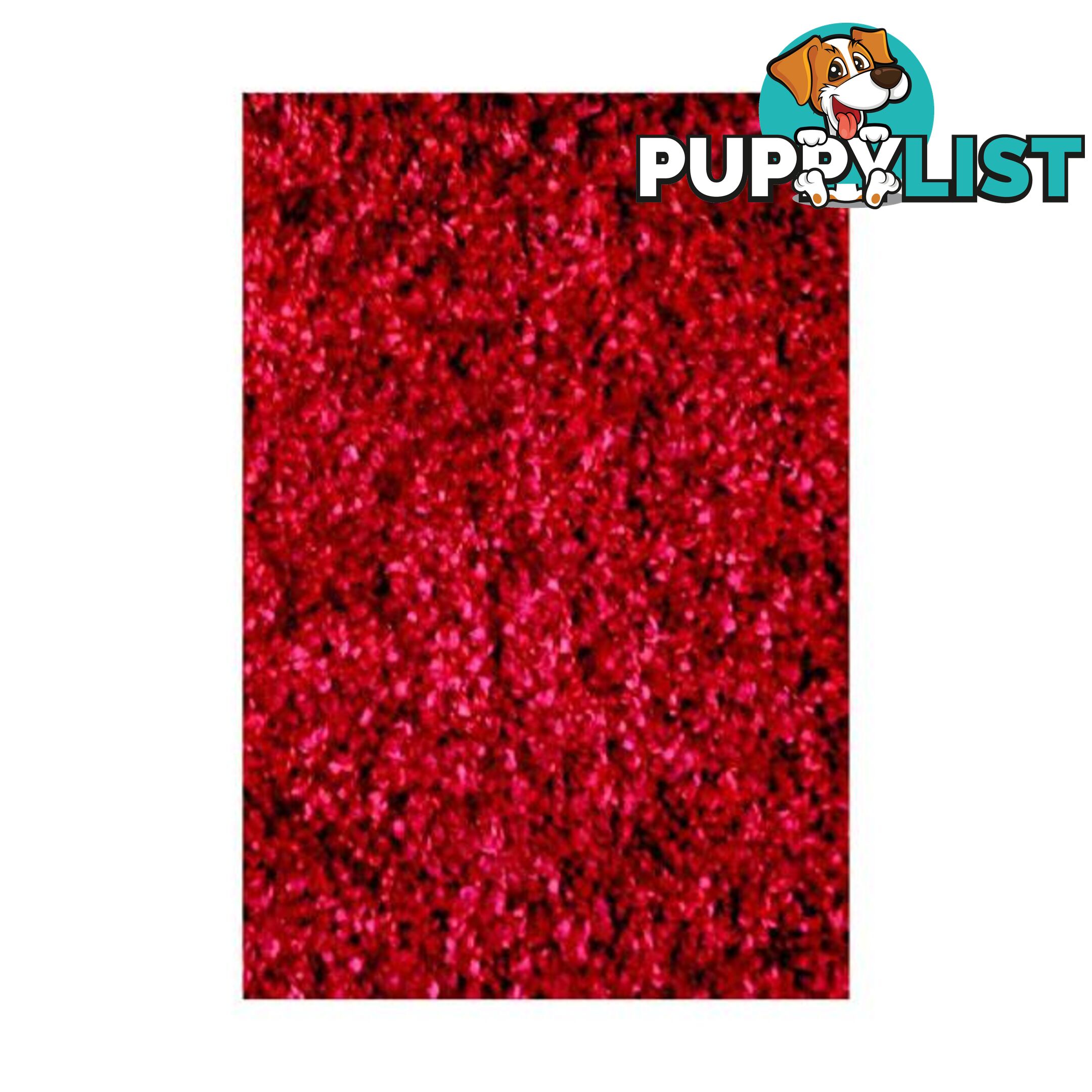 Polypropylene Noblesse Red Shag Rug - Unbranded - 787976631734