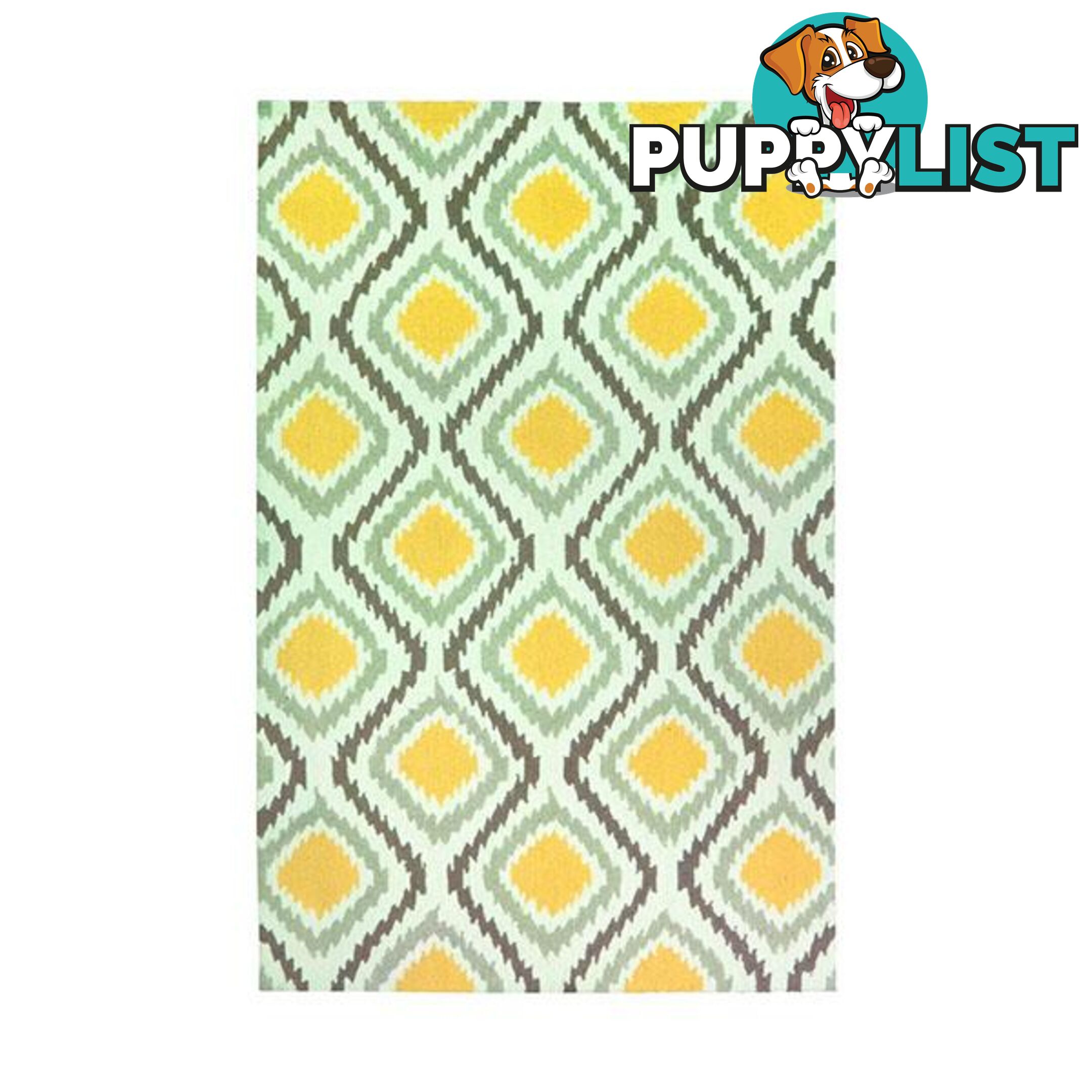 Botanical Sunflower Yellow Polyester Rug - Unbranded - 787976629533