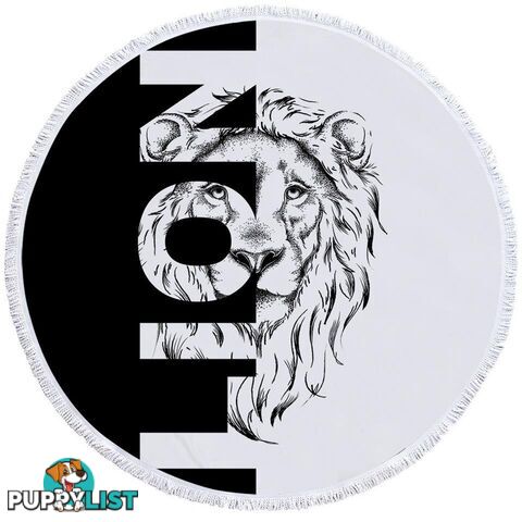 Lion Beach Towel - Towel - 7427046344128