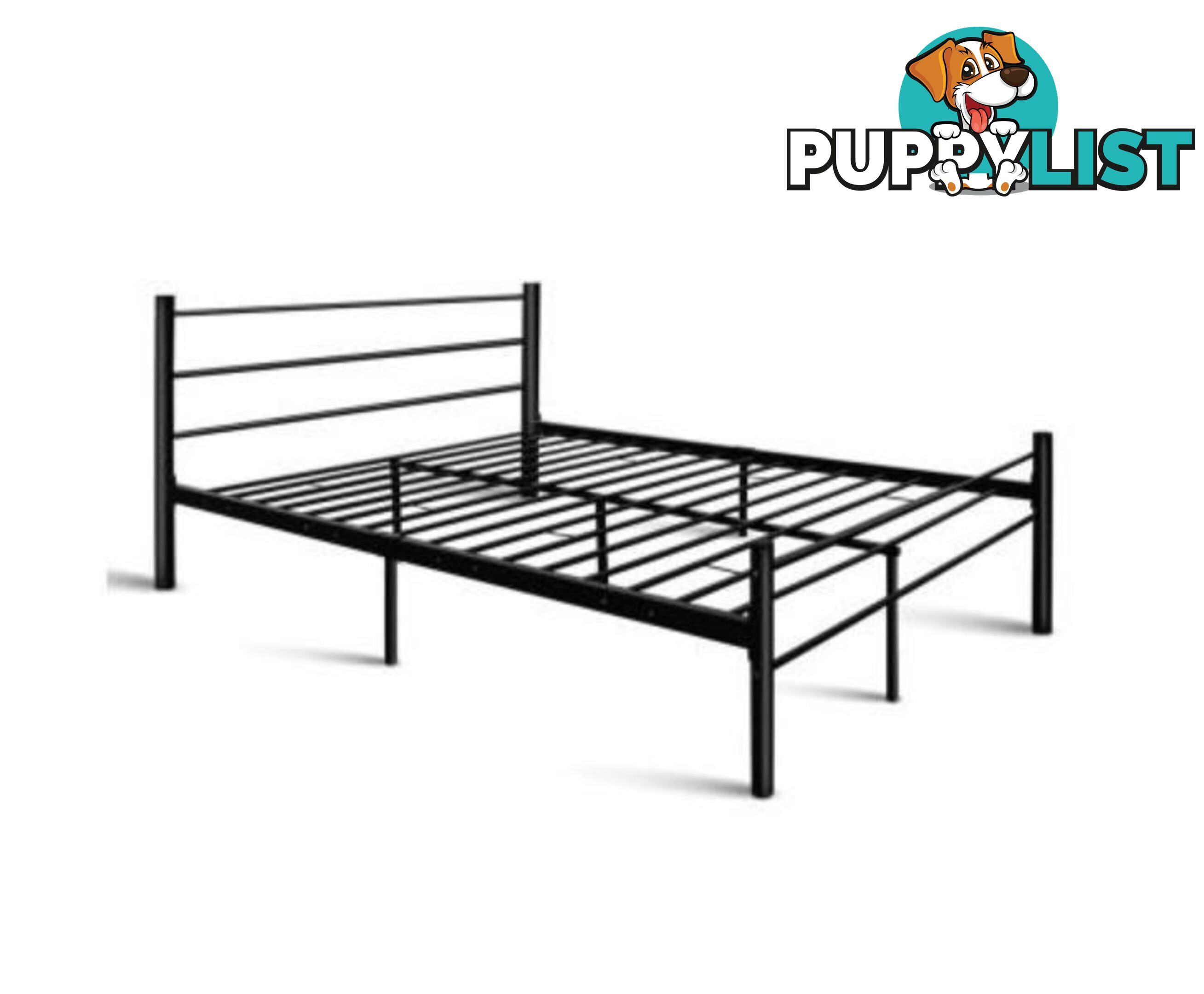 Artiss Metal Queen Bed Frame - Black - Artiss - 9350062161173