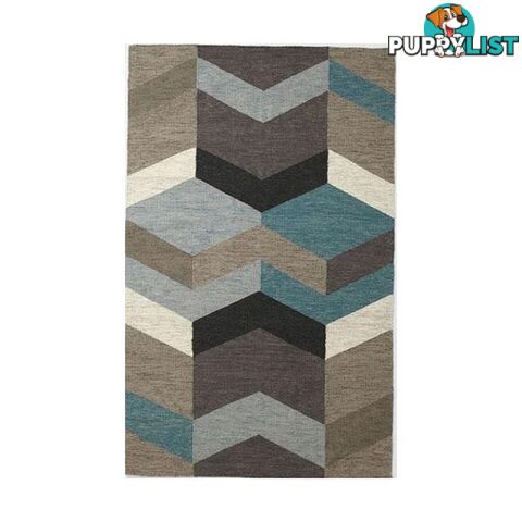 Geo Flatweave Multi Wool Rug - Unbranded - 7427005892769