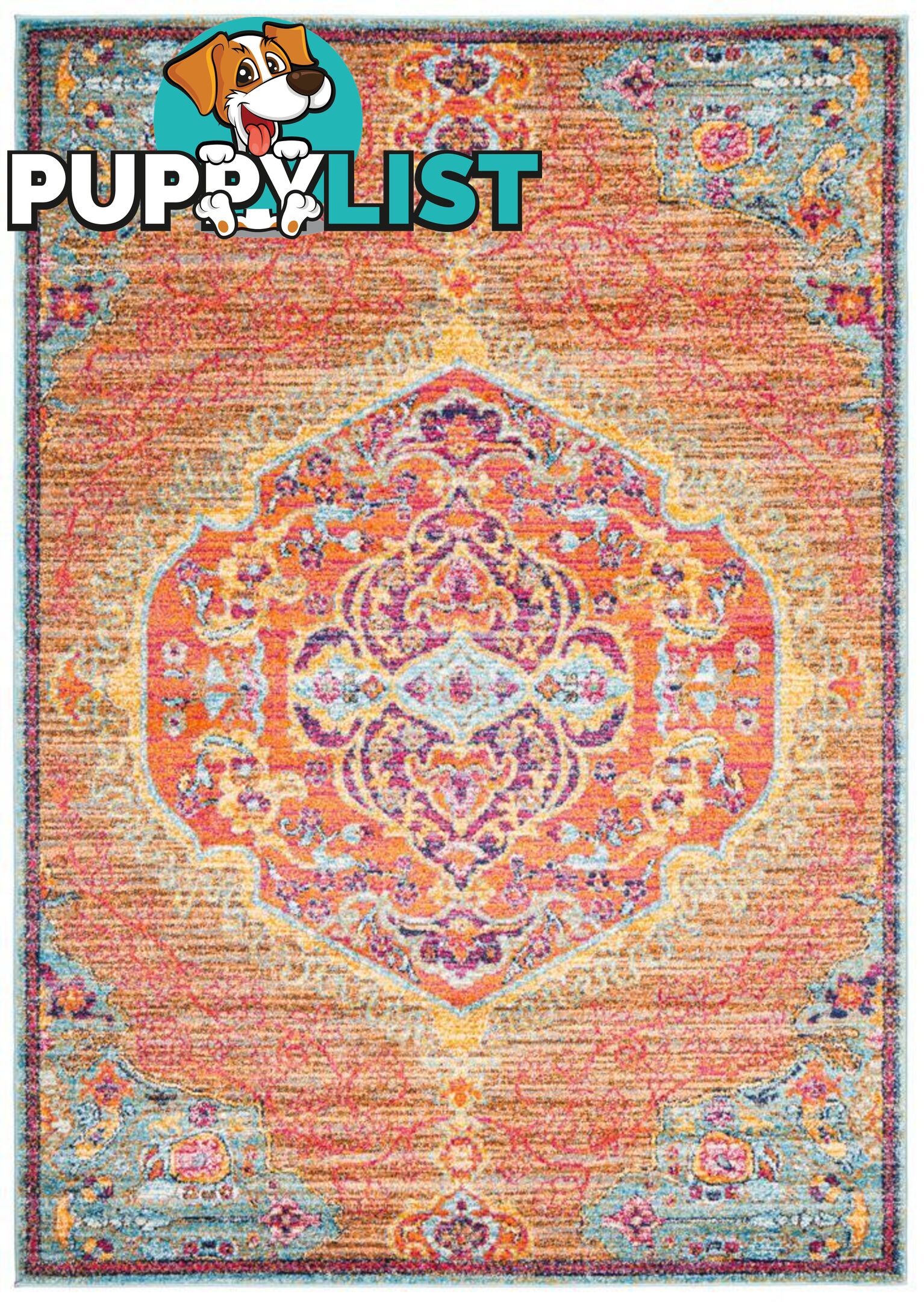 Radiance Tangerine Rug - Unbranded - 787976580469