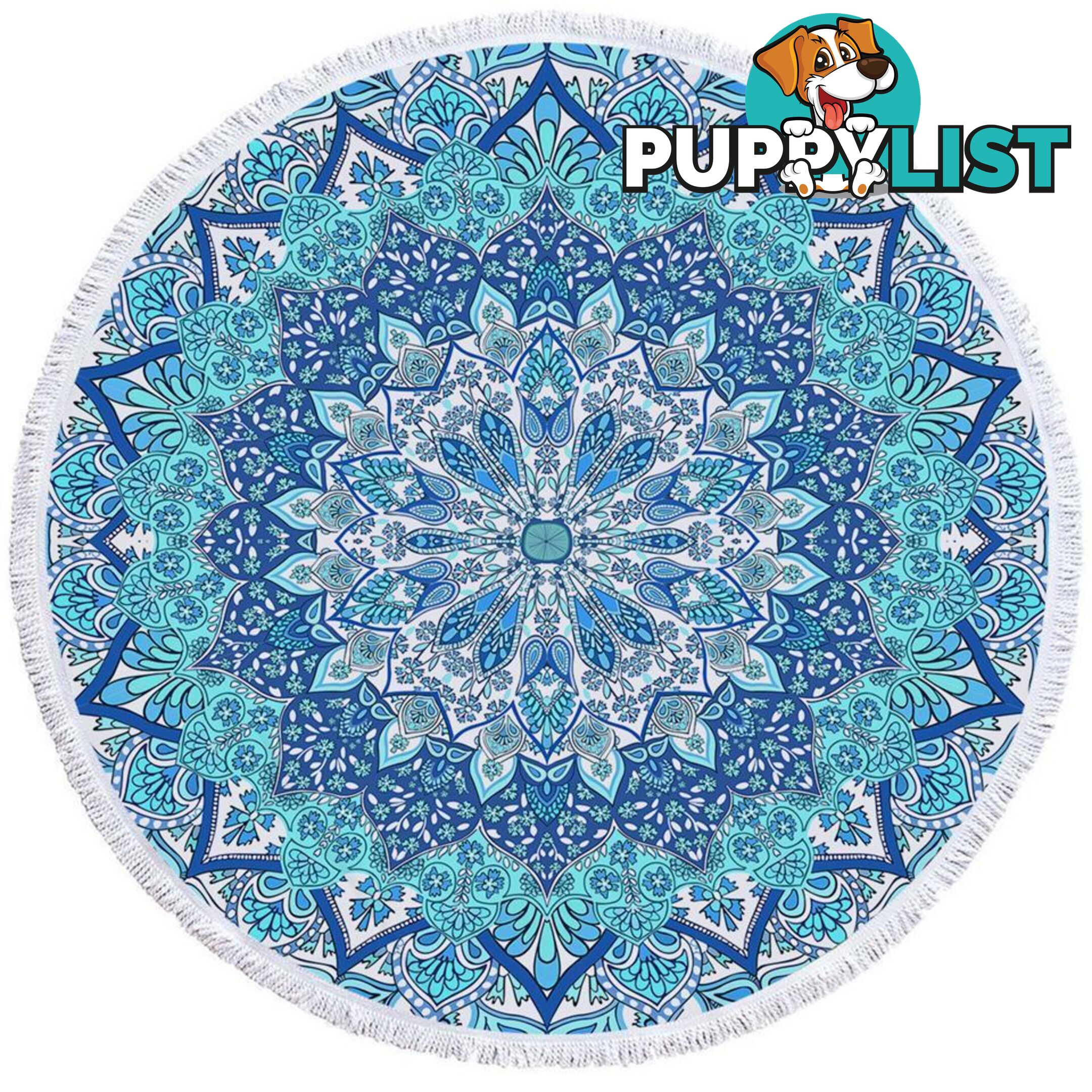 Light Blur Hues Mandala Beach Towel - Towel - 7427046326957