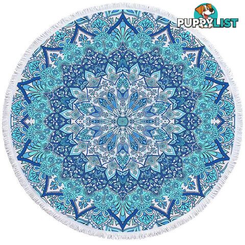 Light Blur Hues Mandala Beach Towel - Towel - 7427046326957