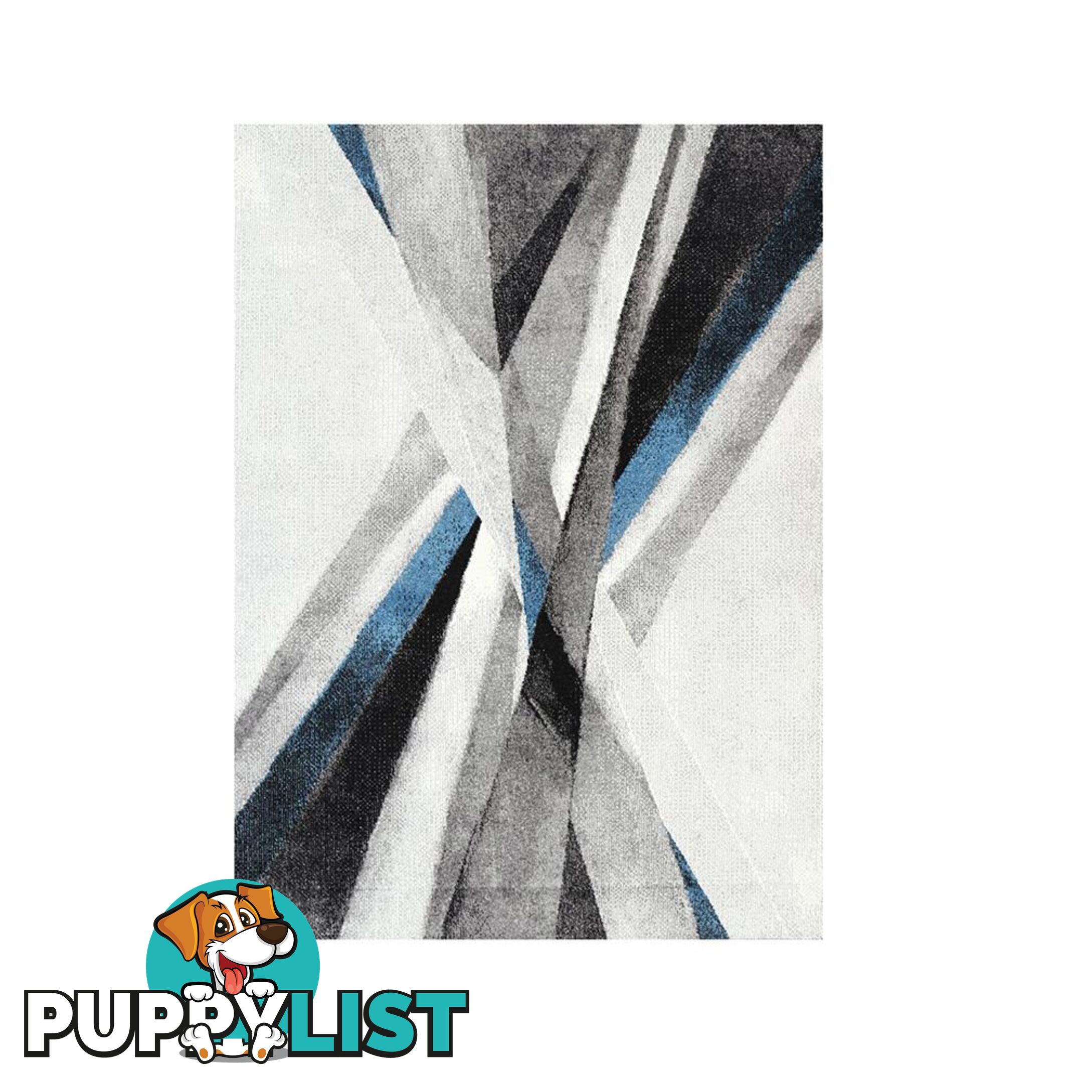 Madison Cross Roads Modern Blue Rug - Unbranded - 7427046302401