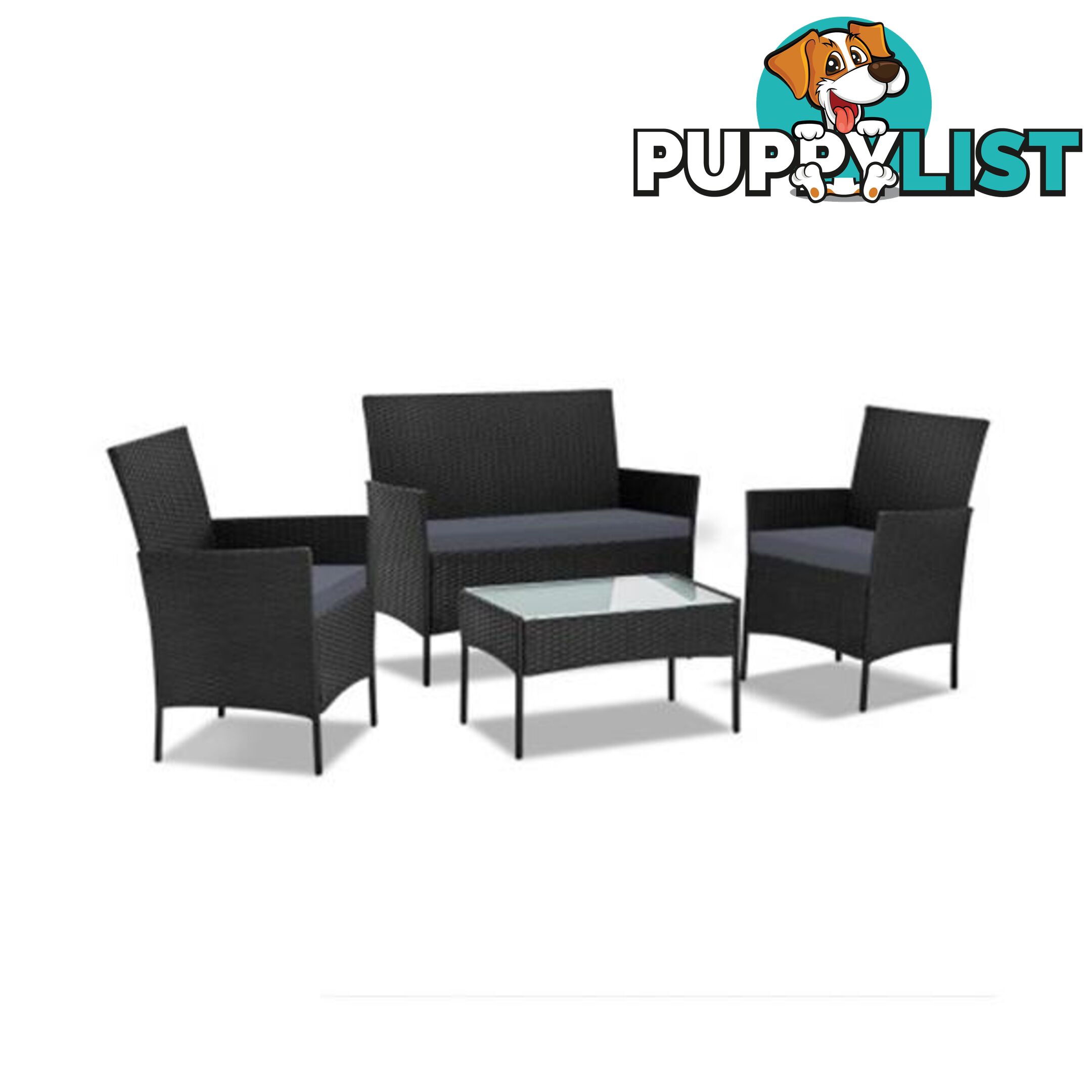 Gardeon 4-piece Wicker Outdoor Set - Gardeon - 9350062186497