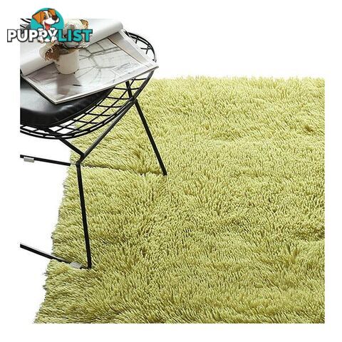 Designer Soft Shag Shaggy Floor Confetti Rug Carpet Home Decor 80X120 Cm Green - Unbranded - 787976594619