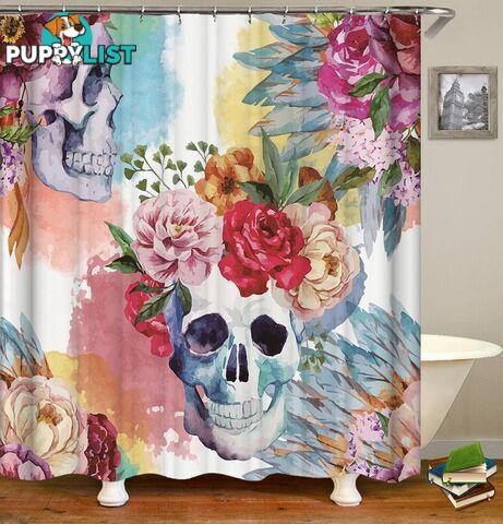 Art Painting Skulls Shower Curtain - Curtain - 7427046043762