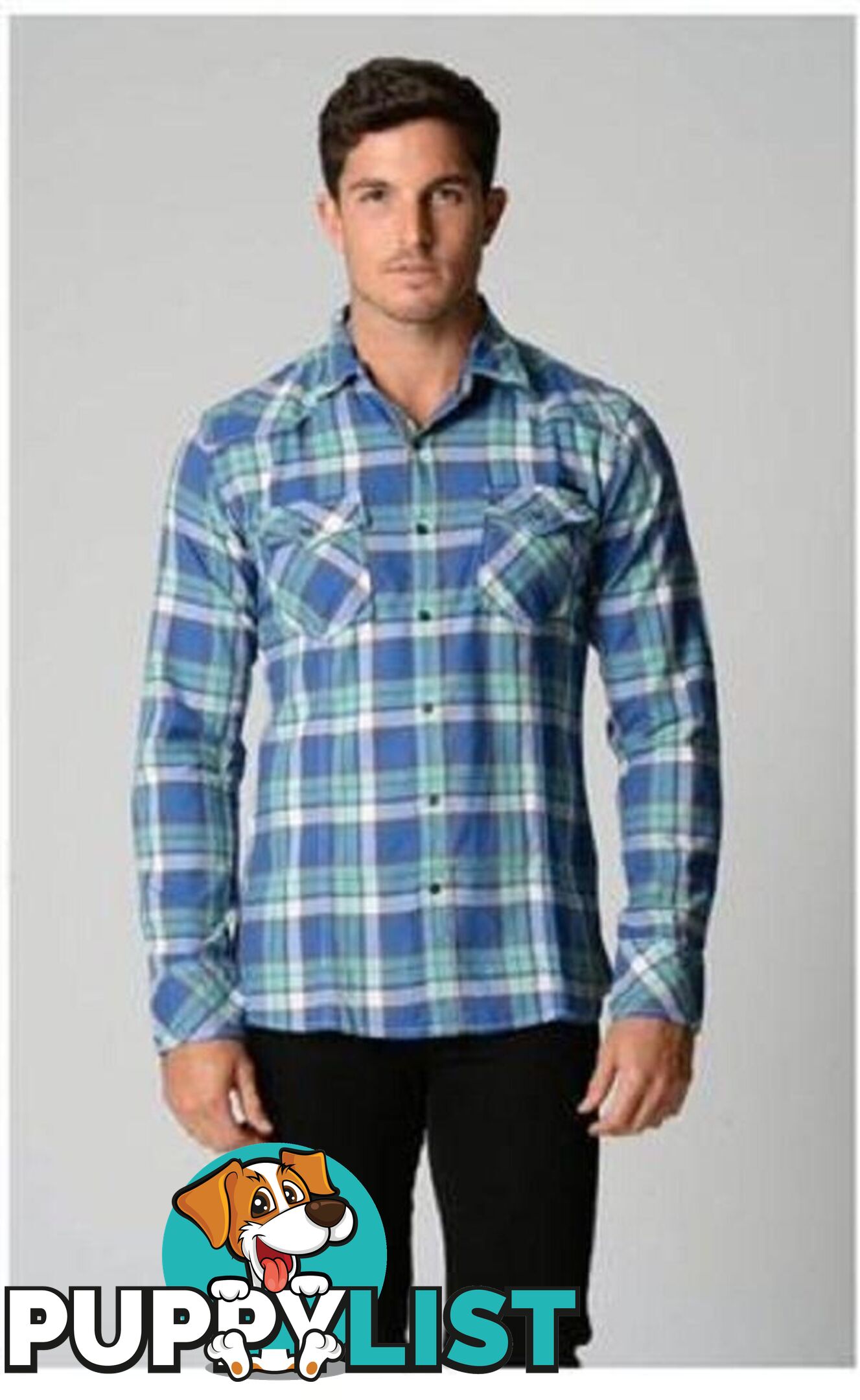 Deacon Aqua Check Shirt - Medium - Deacon - 4326500389220