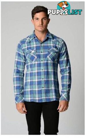 Deacon Aqua Check Shirt - Medium - Deacon - 4326500389220