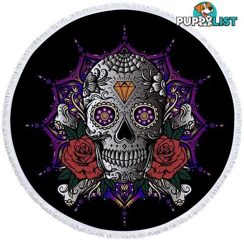 Diamond Skull Beach Towel - Towel - 7427046322294