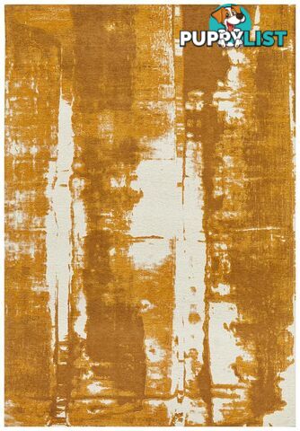 Magnolia Abstract Mustard Rug - Unbranded - 9375321879347