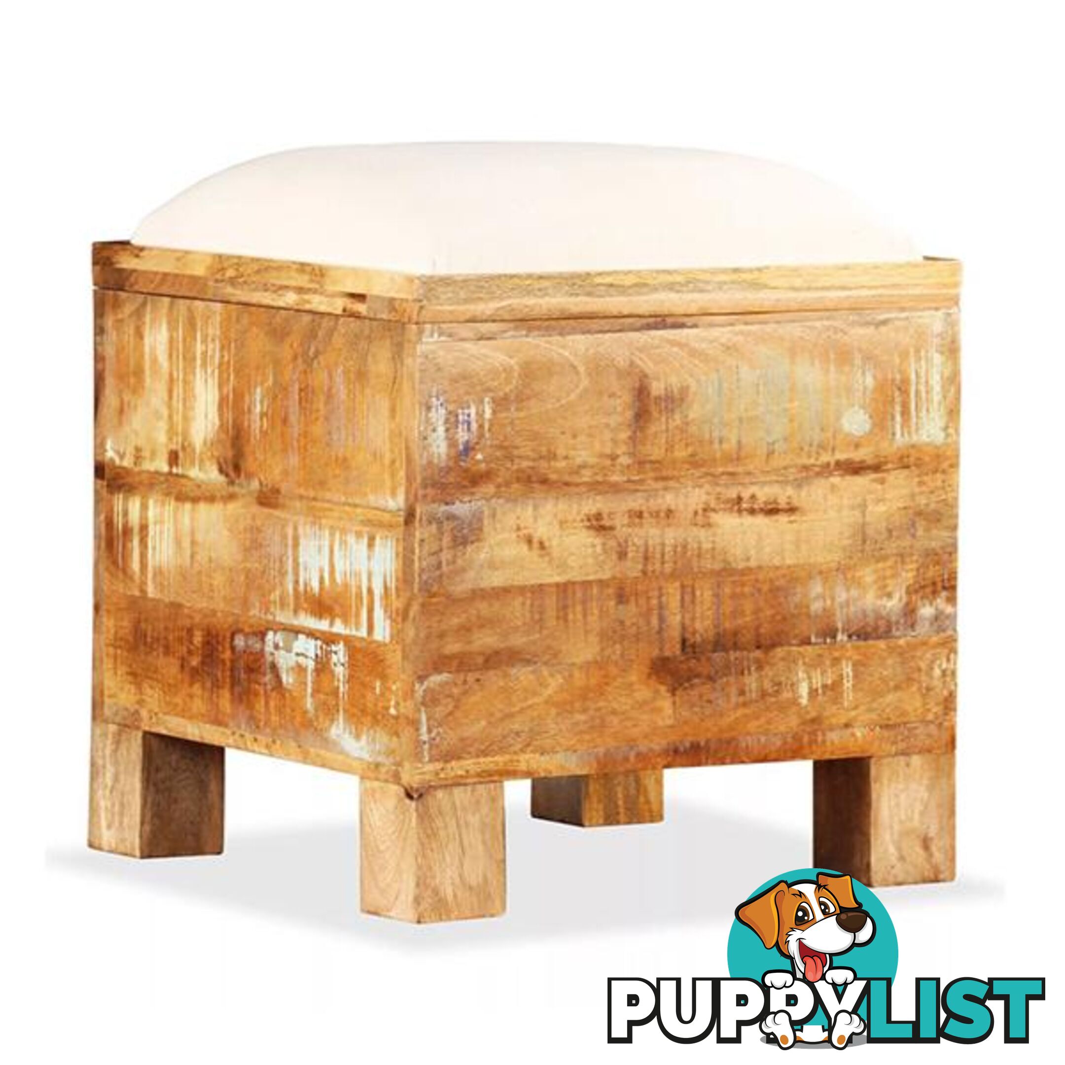 Storage Bench Solid Reclaimed Wood 40 X 40 X 45 Cm - Bench - 7427005880179