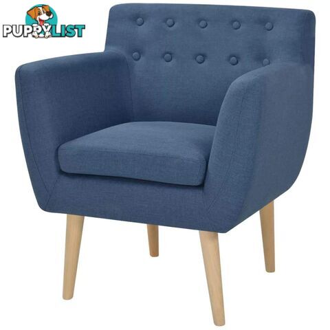 Armchair Fabric 67 x 59 x 77 Cm Blue - Unbranded - 9476062042608