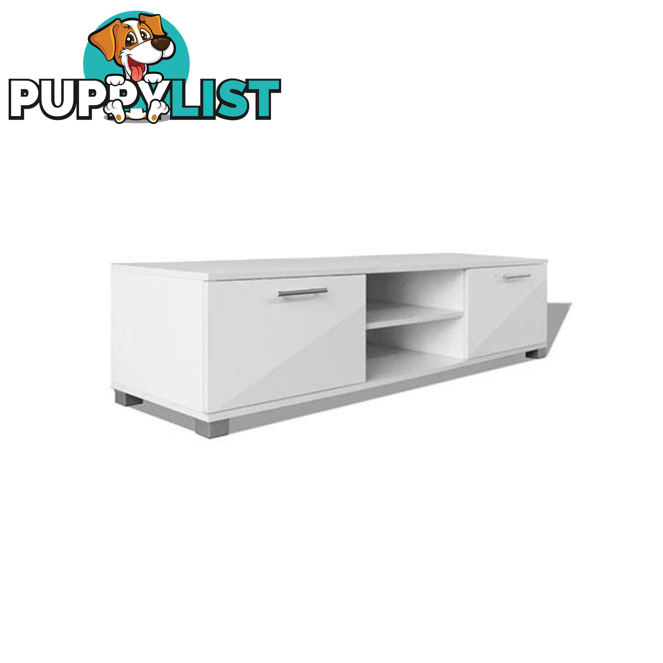 White Tv Cabinet High Gloss - Tv Cabinet - 8718475977209