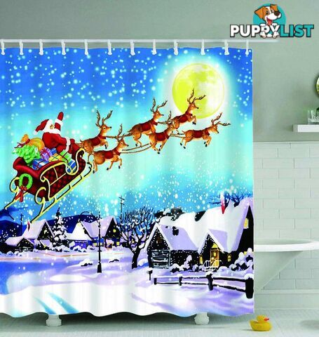 Classic Christmas Painting Shower Curtain - Curtains - 7427046063401