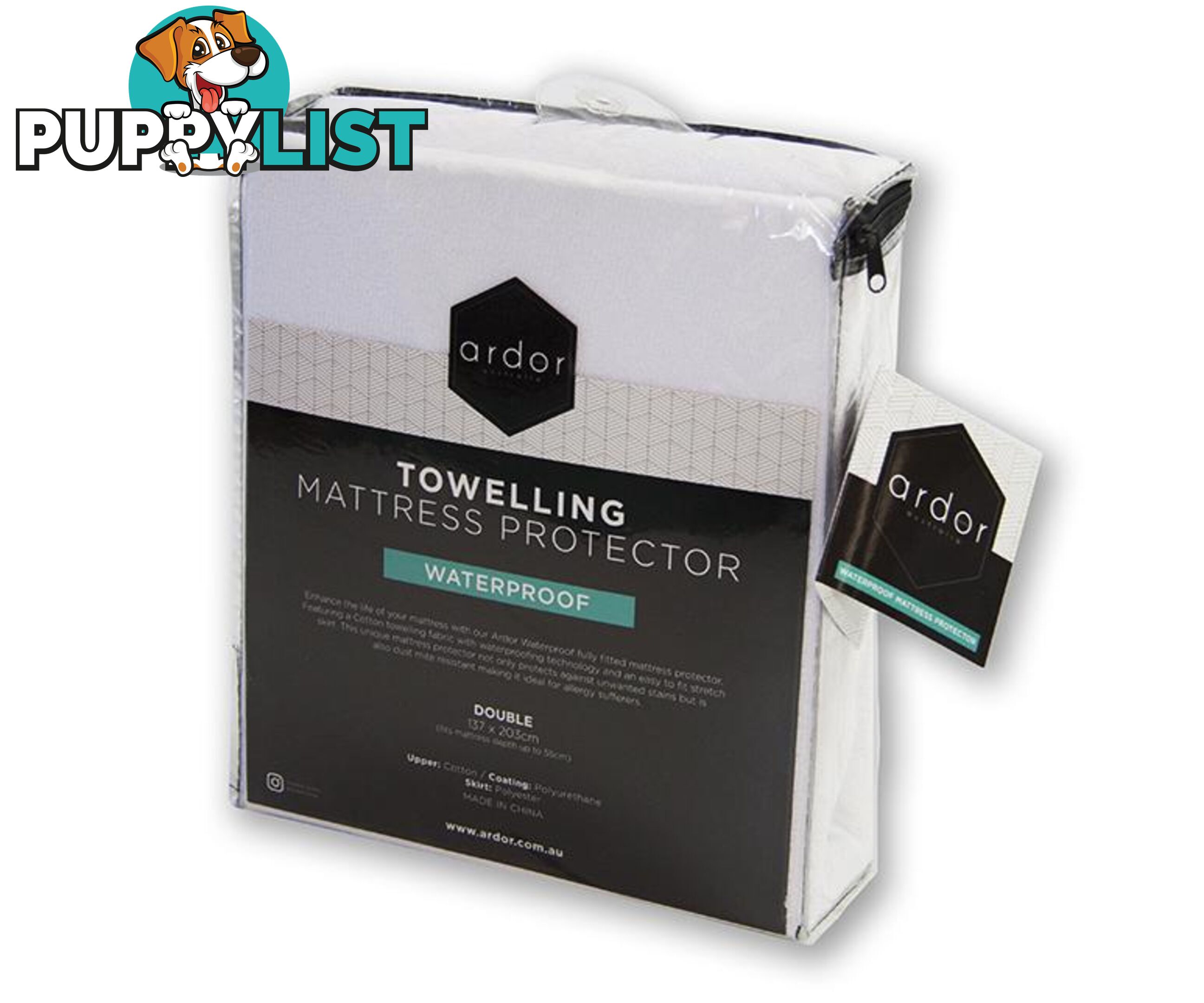 Ardor Towelling Waterproof Mattress Protector - Ardor - 9319288268554