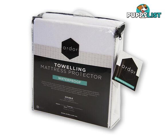 Ardor Towelling Waterproof Mattress Protector - Ardor - 9319288268554